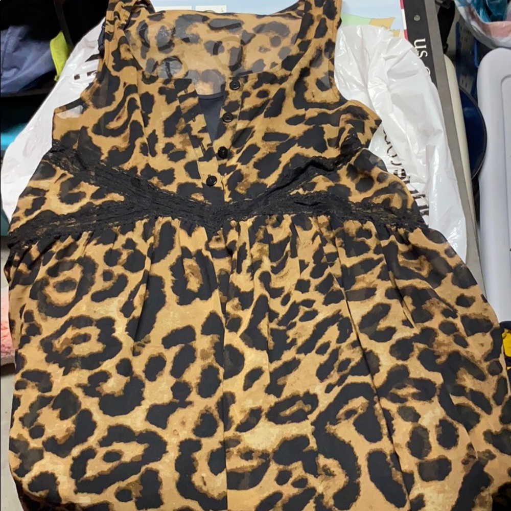 Cheetah print dress